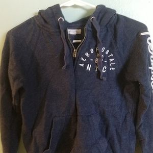 Aeropostale Blue Zip-Up Girls Sweatshirt